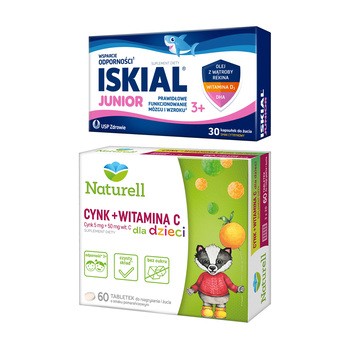 Zestaw Iskial Junior + Naturell Cynk + witamina C
