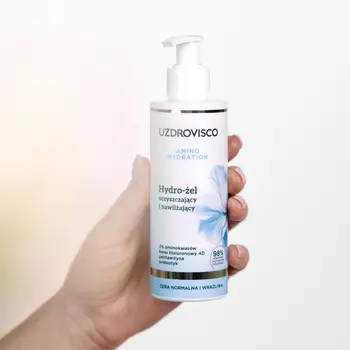 Uzdrovisco Amino Hydration, hydro-żel oczyszczający i nawilżający, 200 ml