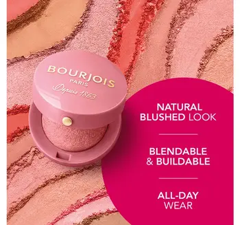 Bourjois, róż do policzków, 54 Rose Frisson, 2,5 g