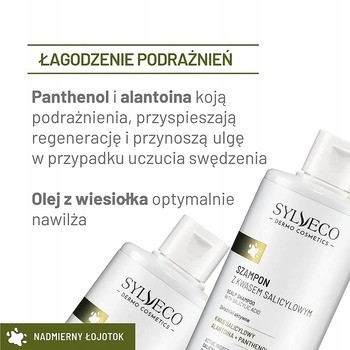 Sylveco Dermo Nadmierny Łojotok, szampon z kwasem salicylowym, 300 ml