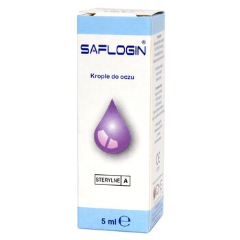 Saflogin, krople do oczu, 5 ml