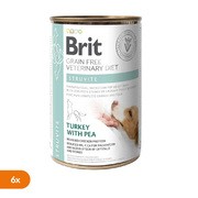 Zestaw 6x Brit Veterinary Diet Dog Grain-Free Struvite, dietetyczna karma dla psów z chorobami dolnych dróg moczowych, indyk i zielony groszek, 400 g https://azcdn.doz.pl/image/d/product/42a82f94-scale-180x180.png