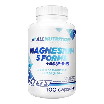 Allnutrition Magnesium 5 Forms+B6 (P-5-P), kapsułki, 100 szt.