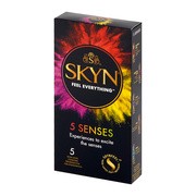 Unimil Skyn 5 Senses, nielateksowe prezerwatywy, 5 szt.
