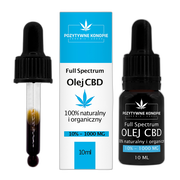 Pozytywne Konopie, olejek konopny CBD 10%, 10 ml