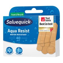 Salvequick Aqua Resist, plastry wodoodporne, miks, 40 szt.
