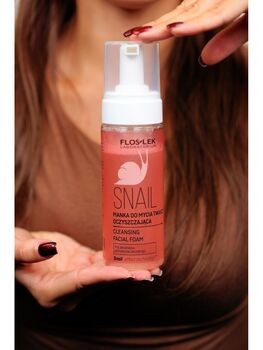 Flos-Lek Snail, pianka do mycia twarzy oczyszczająca, 160 ml