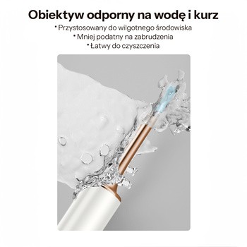 Bebird T15, Otoskop z kamerą do czyszczenia uszu 1080p, biały, 1 szt.