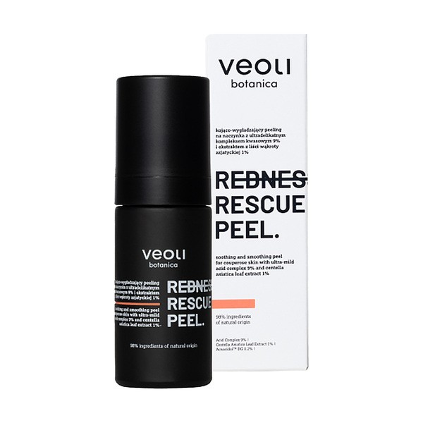 Veoli Botanica Redness Rescue Peel, peeling beruhigend-glättend für Couperose, 30 ml