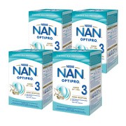 Zestaw 4x Nestle Nan Optipro 3, mleko modyfikowane Junior dla dzieci po 1 roku, 800 g