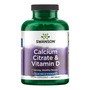 Swanson Cytrynian wapnia & witamina D3, tabletki, 250 szt.