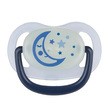 Canpol Babies, silikonowy smoczek anatomiczny, Night Dreams, 0-6 m, niebieski, 1 szt.
