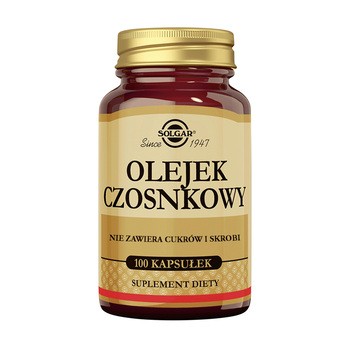 Solgar Olejek czosnkowy, kapsułki, 100 szt.