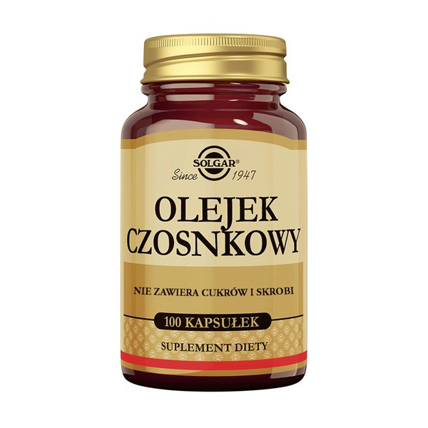 Solgar Solgar Olejek czosnkowy, kapsułki, 100 szt.