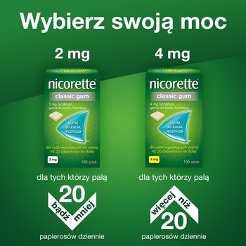 Nicorette Icy White Gum, 4 mg, guma, do żucia, 105 szt