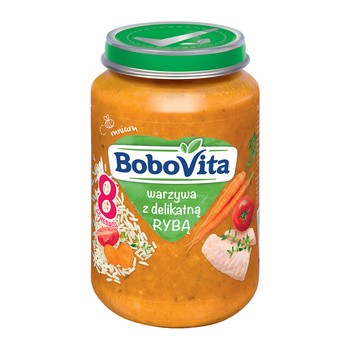 BoboVita, warzywa z delikatną rybą, 190 g
