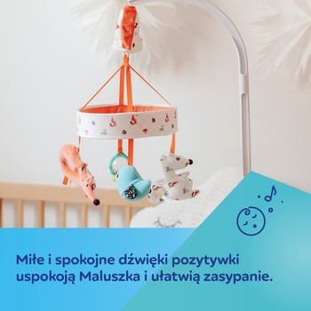 Canpol Babies, karuzela z pozytywką nad łóżeczko FOX, 1 szt.