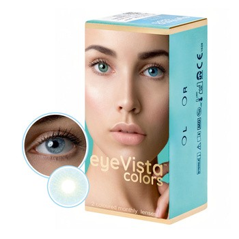 EyeVista Colors, miesięczne soczewki kolorowe, Topaz, 2 szt.