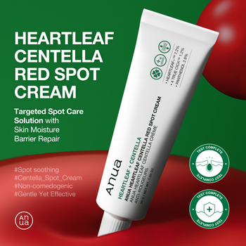 Anua Heartleaf Centella Red Spot Cream, krem punktowy do twarzy, 30 g
