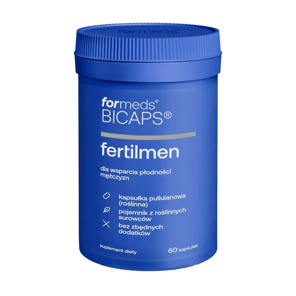 Комплекс для мужчин ForMeds Bicaps FertilMEN, с ацетил-L-карнитином и Q10, для фертильности, 60 капсул