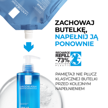 Zestaw La Roche-Posay, Lipikar Gel Lavant, żel myjący, 400 ml + opakowanie uzupełniające refill, 400 ml