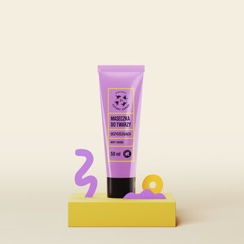 Mydlarnia 4 Szpaki Mirt i Jagoda, oczyszczająca maseczka do twarzy, 50 ml