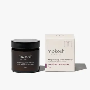 Mokosh, wygładzający krem do twarzy, figa, 60 ml