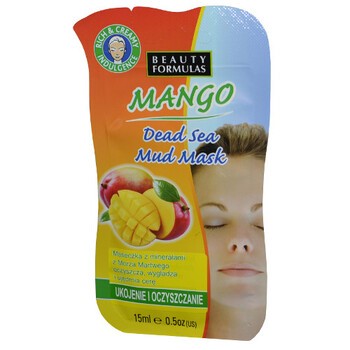 Beauty Formulas, maseczka glinkowa z minerałami i mango, 15 ml