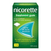 alt Nicorette Freshmint Gum, 4 mg, guma do żucia, 105 szt.