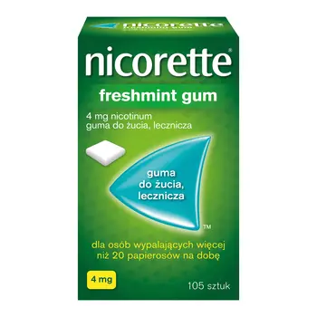 Nicorette Freshmint Gum 4 mg 105 szt. [MCNEIL]