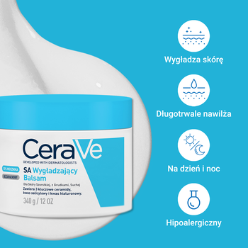 CeraVe SA, wygładzający balsam, 340 ml