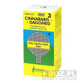 Dagomed nr3 cinnabaris, granulki ,katar, 7 g