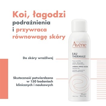 Avene Eau Thermale, woda termalna, aerozol, 150 ml
