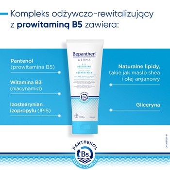 Bepanthen Derma, balsam nawilżająco-odżywczy do ciała, 200 ml