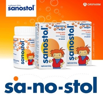 Sanostol, tabletki musujące do ssania, 60 szt.