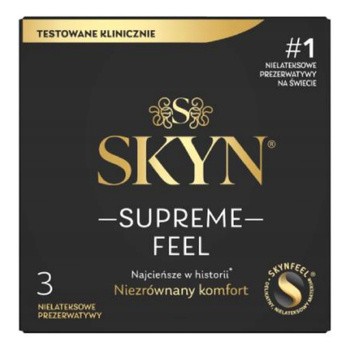 SKYN Supreme Feel, prezerwatywy, supercienkie, 3 szt.