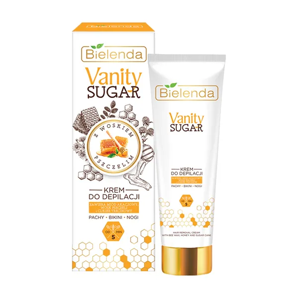 Krem do depilacji z woskiem pszczelim 100ml [Bielenda Vanity Sugar]