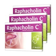 alt Zestaw 3x Raphacholin C, tabletki drażowane, 30 sztuk