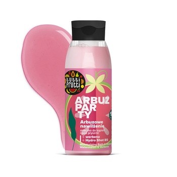 Farmona Tutti Frutti, mleczko do kąpieli i pod prysznic, arbuz nawilżający, 400 ml