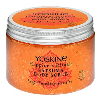 Yoskine Happiness Rituals, peeling cukrowy do ciała satsuma, 300 g