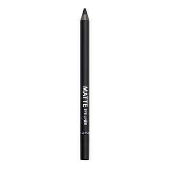 Gosh Matte Eye Liner, matowa kredka do oczu, wodoodporna, 002 Matt Black, 1,2 g
