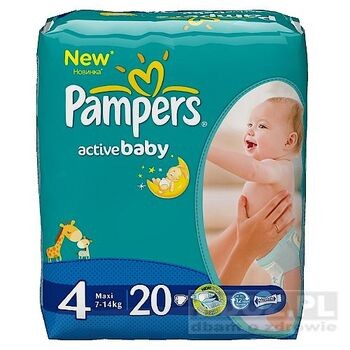 Pampers Active Baby, maxi, 20 szt