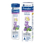Prenalen Positive Mama, tabletki musujące, smak mango - trawa cytrynowa, 20 szt.