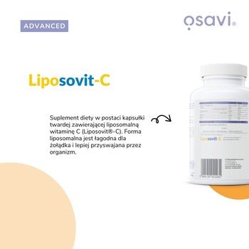 Osavi Liposomalna witamina C 1000 mg, kapsułki twarde, 60 szt.
