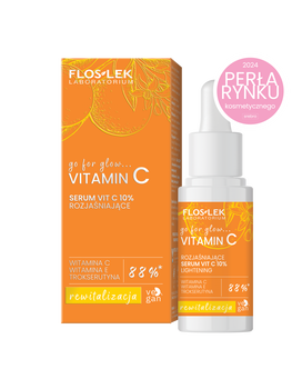 Flos-Lek Go For Glow Vitamin C, rozjaśniające serum Vit C 10%, 30 ml