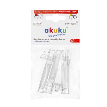 Akuku, wymienny ustnik do bidonów, 3 szt.