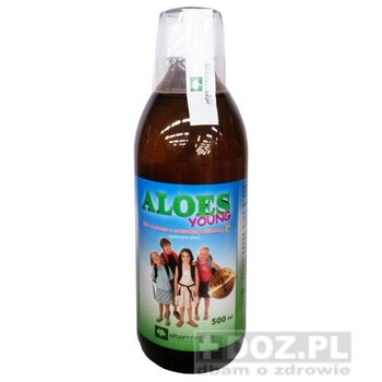 Aloes Young, sok z aloesu z dodatkiem naturalnej witaminy C, 500 ml