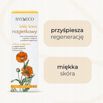Sylveco, lekki krem nagietkowy, 50 ml