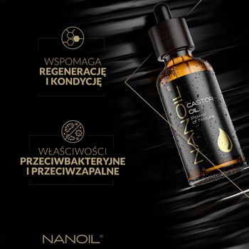 Nanoil, olejek do pielęgnacji, Rycynowy, 50 ml