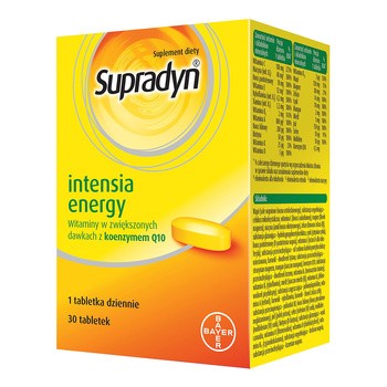 Supradyn Intensia Energy, tabletki powlekane, 30 szt.